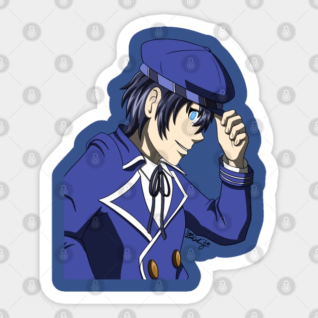 Naoto Shirogane Sticker by Sara Knite